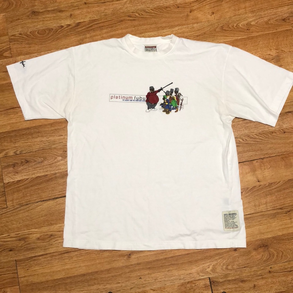 Vintage Platinum Fubu Fat Albert Tee Shirt XXL
